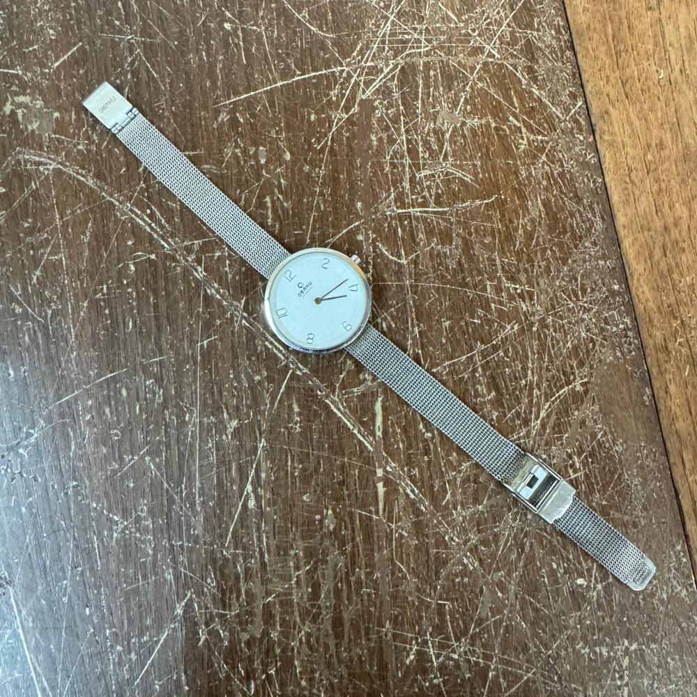 Obaku Denmark V195LXCIMC Silver Mesh Stainless Steel Women's Watch